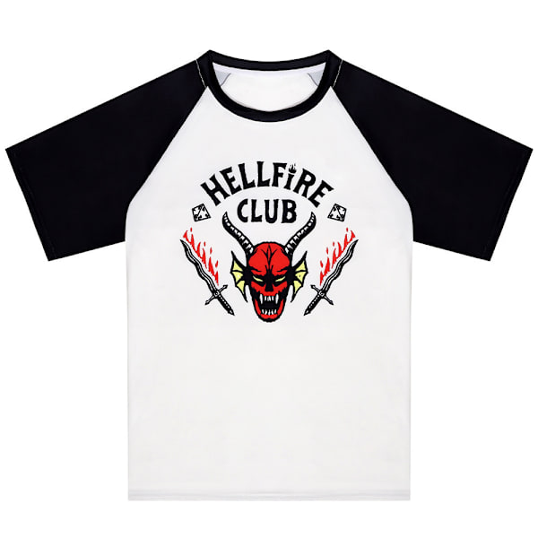 Stranger Things säsong 4 3d Hellfire Club Print T-shirt unisex M
