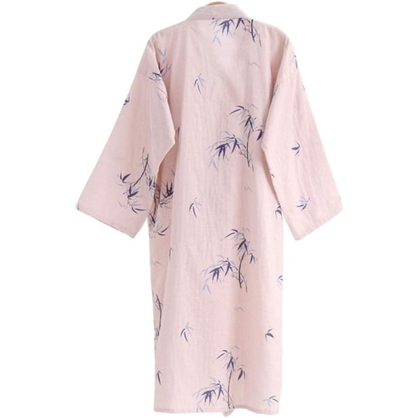 Japansk Kimono Nattlinne Morgonrock - Traditionell stil 100 % Bomull Vår Sommar Husklänning Basturock Lätt Tunna Nattkläder för Kvinnor Män