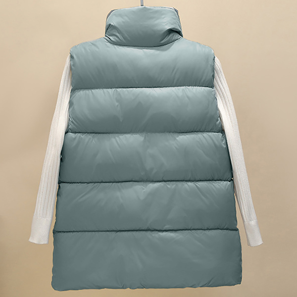 Pojkar Flickor Puffer Dunvästar Toddler Barn Zip Ärmlös jacka blue L