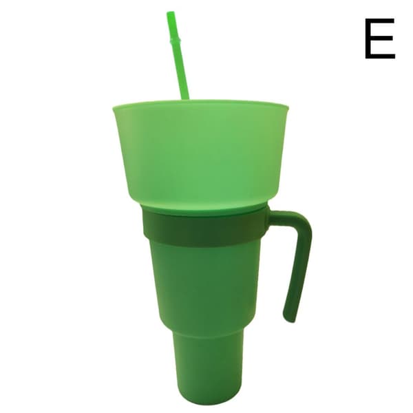 Stadium Tumbler Popcorn Cup Snack Cup Multifunksjonell Kopp 1000ml blue+black 1L