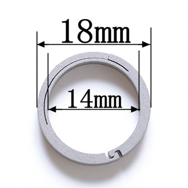 Nøgleringe Nøgleringe Spænde Vedhæng MULTICOLOR 18MM