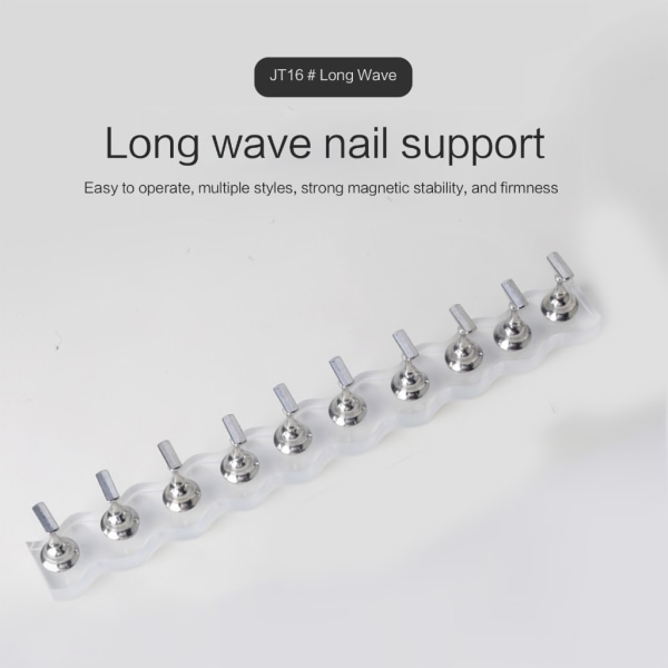 1 st kryl Nageldesign Övningsställ Magnetiska nagelhållare Träningsställ för nageldisplay DIY Nagelkristallhållare A