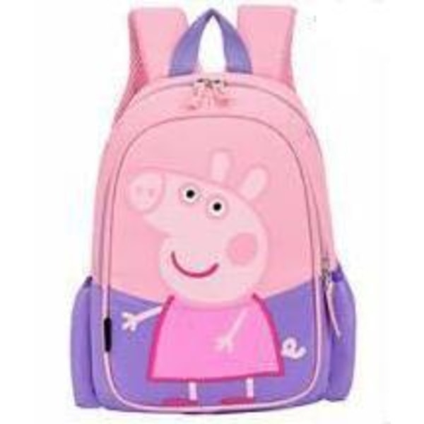Greta Gris Peppa Pig  skolväska ryggsäck 2st Färger Pink Rosa