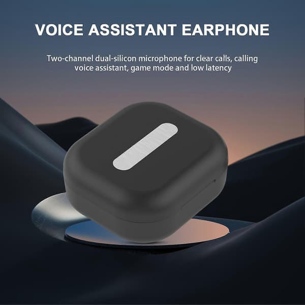 1 sæt trådløse Bluetooth-kompatible øretelefoner HiFi Stereo Støjreducerende hovedtelefoner til sport
