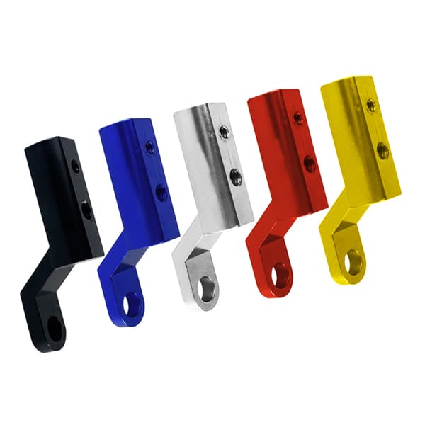 Motorcykelhållare Spegelmontering Riser Extender Adapter Aluminiumlegeringsfäste Black