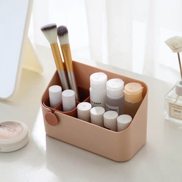 Skrivebordsorganisator Makeup-organisator til soveværelse Rosa
