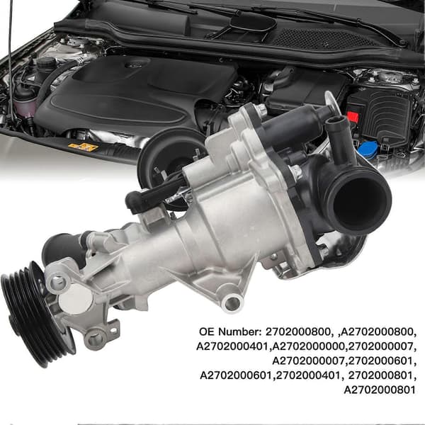 Motor Vandpumpe 2702000800 Kølevandspumpe Udskiftning til Benz ACLASS BCLASS CLA Coupe GLACLASS