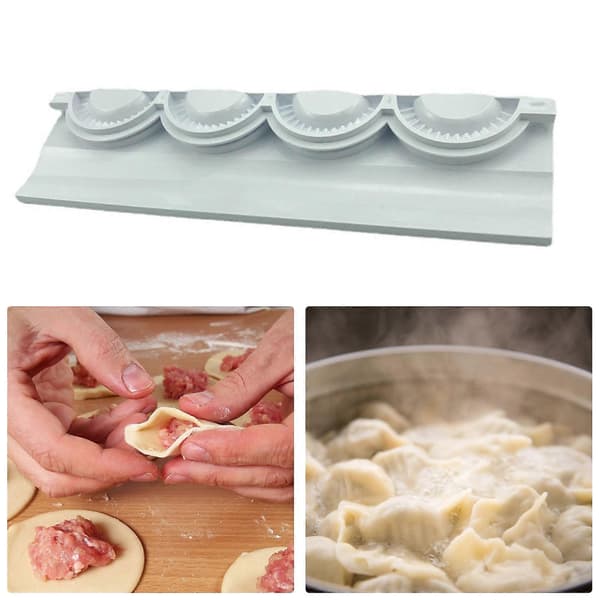 Dumpling Maker Anti-deformert Hurtigutløsende Plast Potet Ost Ravioli Form for Kantine