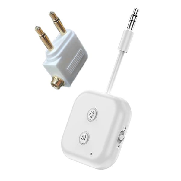 Bærbar Bluetooth 5.3 lydadapter HIFI Stereo med mikrofon 2 i 1 modtagelse og transmission 1 til 2 hovedtelefoner til pc-tv-højttaler
