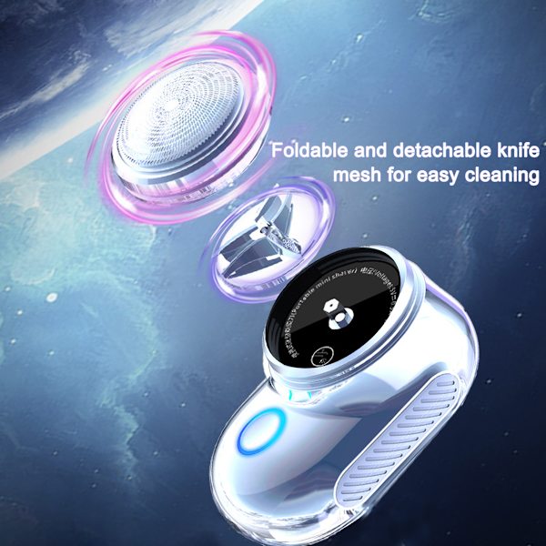 Mini Rakapparat Bärbar elektrisk rakapparat, Mini Electric Razor för mig silver