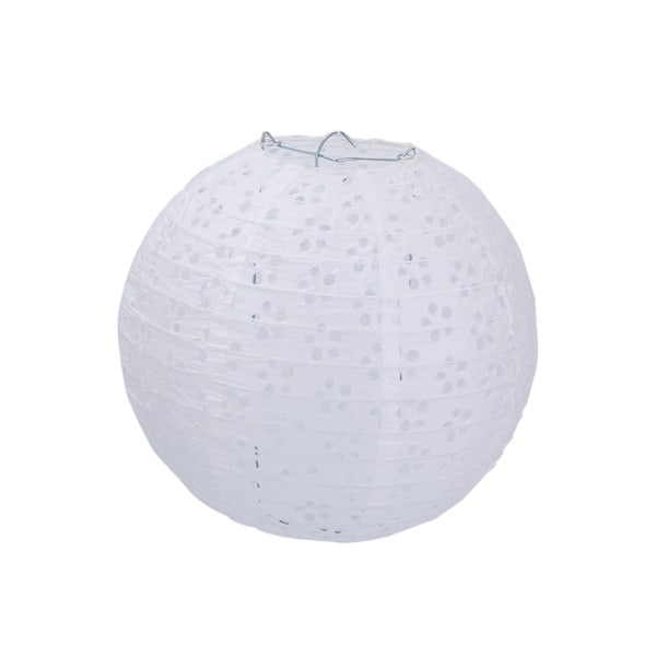 Udhulet lanterne Vandtæt lanterne Forårsfestival Lanterne Bærbar LED-lysende runde melonlanterner til festivaler Orange - 30CM