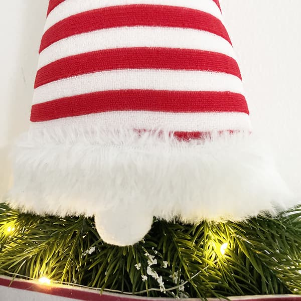 Jultomtens benkrans hängande prydnad kompatibel med dörr Chri