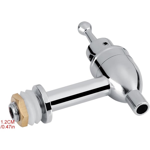 Koppar ölkran Dryckesautomat för campingpicknick (krom 12 mm)