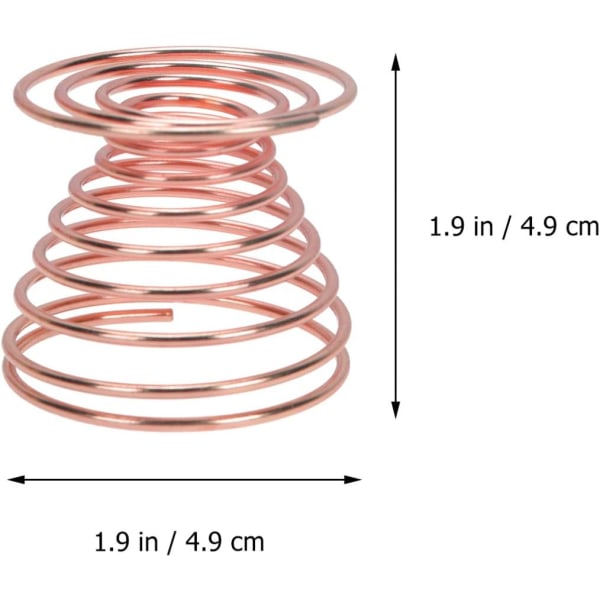 4 Stück Eierbecher aus Edelstahl, Mini-Federdraht, Eierhalter, Aufbewahrung für gekochte Eier, Ständer für Zuhause (Roségold) coppery