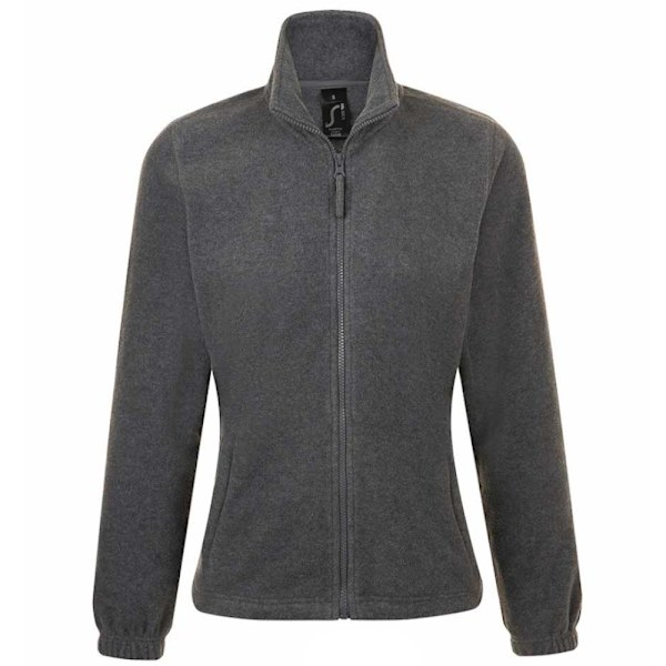 SOLS Naisten North Full Zip Fleece -takki Harmaa arl Grey Marl M