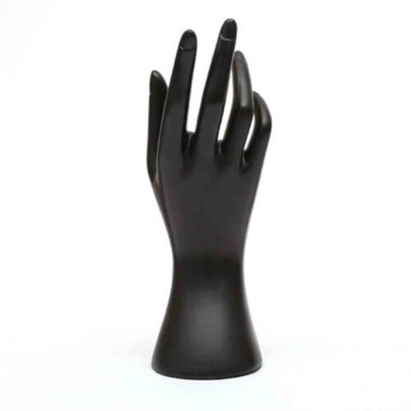 Skyltdocka Hand Finger Smycken Armband Display Stand Hållare black