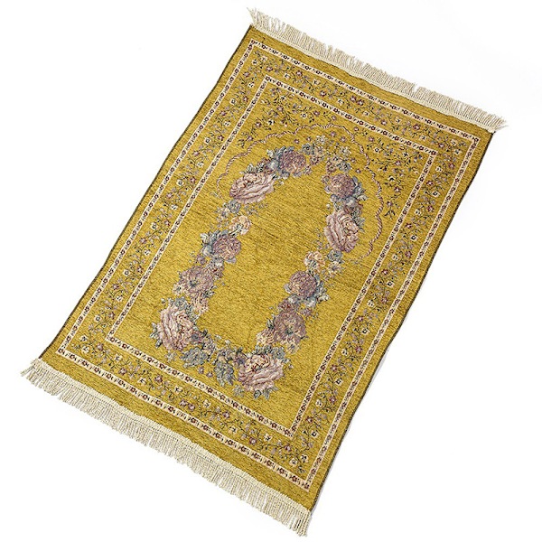 Ramadan Koranen Islamisk Bön Matta Matta Tofs Bordsduk Cover Yogamatta Dark Brown