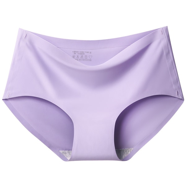 Kvinnor Mjuka Underkläder Seamless Ice Silk Fashionabla trosor Violet,XL