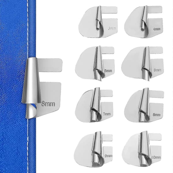 1 sett rullefotsymaskin Hem Guide Syfotsbinder Hem Roller Symaskindeler