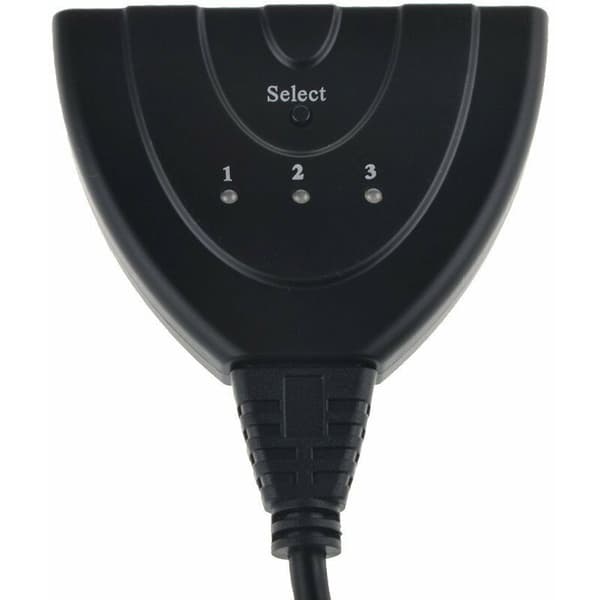 4K@60Hz 3-ports HDMI-switch, 4K HDMI-switch splitter 3 ind 1 ud, 3