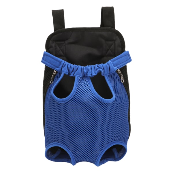 Pet Dog Carrier Ryggsäck Easy-Fit Andningsben Utanför Hund Carrier Blue L