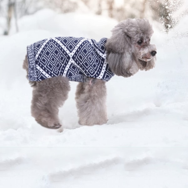 Julehøytids festlig hundegenser for valper små hunder, M
