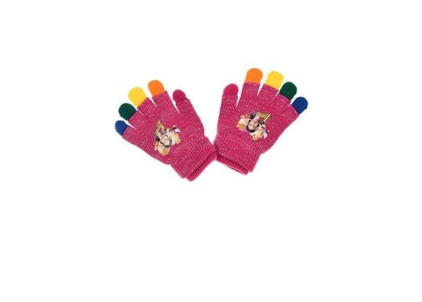 4-Pack 2i1 Fingervantar + Fingerlösa Vantar Soy Luna Rainbow Gli pink one size