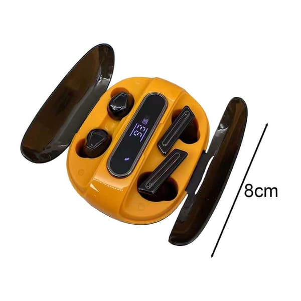 1 sett trådløse øretelefoner To par Bluetooth-kompatible hodetelefoner Strømdisplay In-ear ørepropper for musikk og samtaler