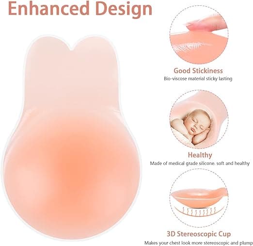 Nippelskydd（S） Återanvändbara självhäftande behåar av silikon Push-up Br