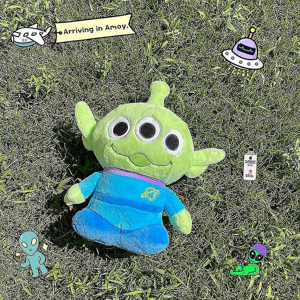 Söt tecknad Alien plyschleksaker Toy Story Kudde Dockor Barnpresenter 35cm