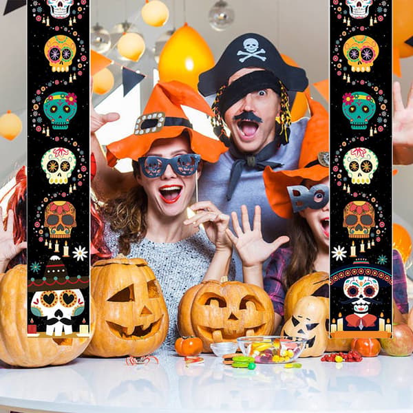 Halloween Dekor, Velkomstbannere Verandaskilte til yderdør DL8104