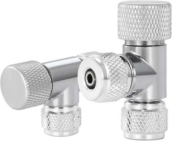 2 stk Akvarium CO2 Boble Regulator Diffuser Nål Regulator Enkelt Hode Dobbelt Hode for Fisketanker CO2 Bobleteller Boble Regulator