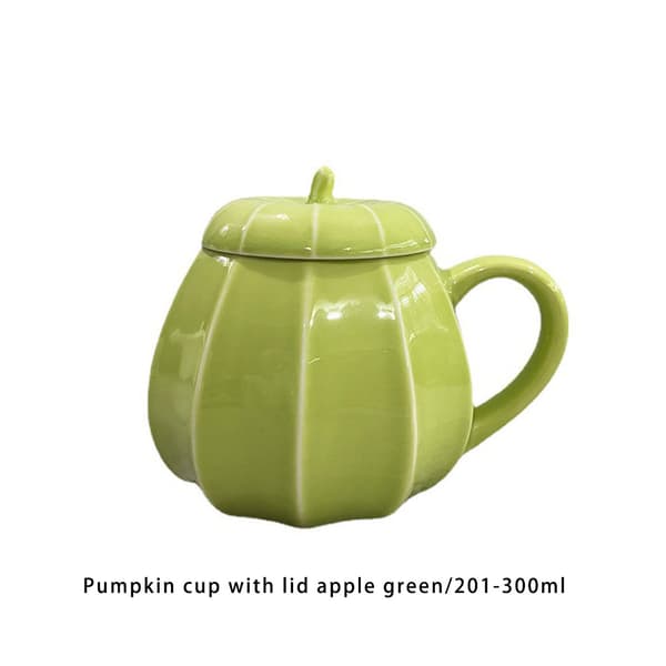Halloween pumpa kaffe mugg Keramisk kopp stor kapacitet Green