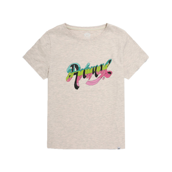 Animal Womens/Ladies Carina Økologisk T-skjorte med grafisk trykk Beige 14 UK