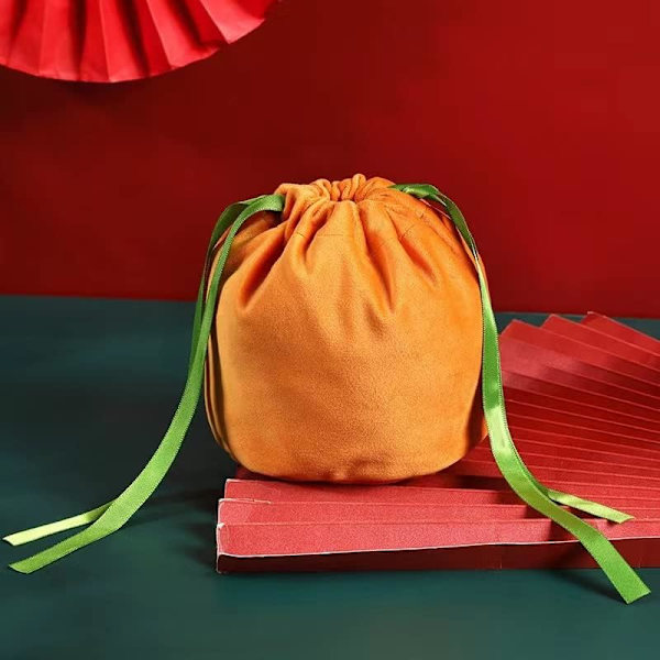 10 st julgodispåsar Återanvändbara XMAS-pumpagodispåsar