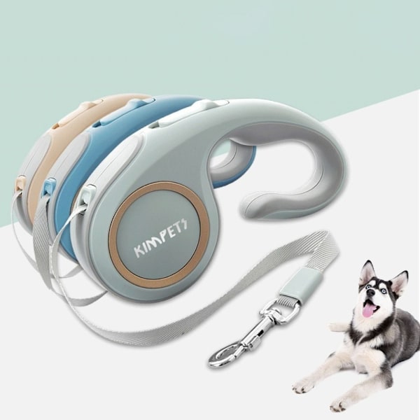 Pet Walking line Indtrækkelig hundesnor HVID 3M