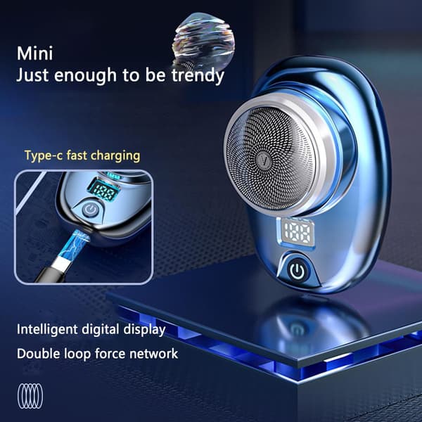 Mini-Save Portable Electric, USB uppladdningsbar fickstorlek Elect Blue  one size