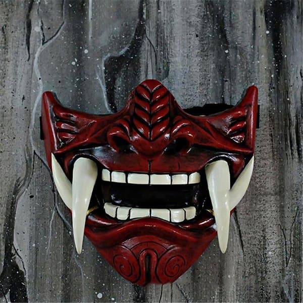 Halloween Hannya maske japansk spøgelseshoved maske