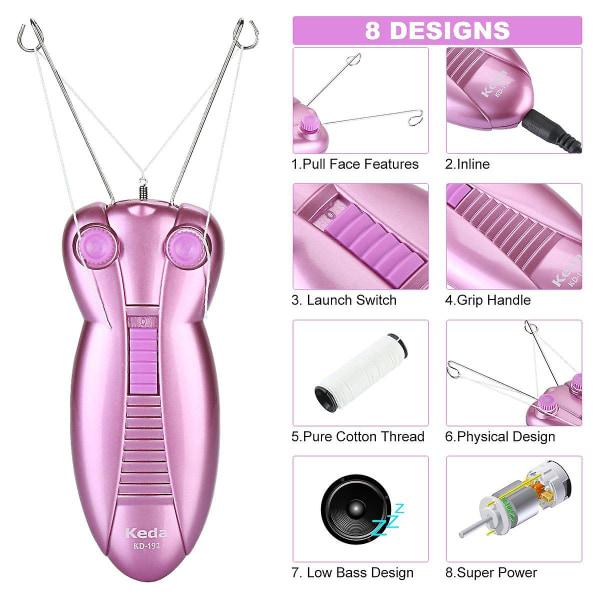 Ansigts-epilator til kvinder Elektrisk skønheds-epilator til kvinder Ansigtsbehandling Thr