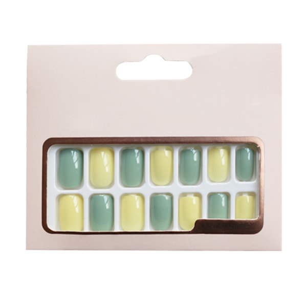 Color Press-On Manicure, Solid Color Mani style 3
