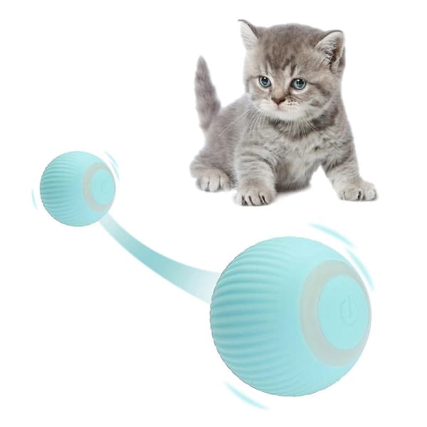SMART-CAT BALL INTERAKTIVT LEGETØJ SJOV KATTE-TEASER BLINKENDE RULLENDE BOLD~