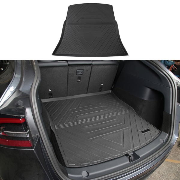 Gulvmatter for modell Y 5 2020 2021-seter er fullstendig beskyttet, tilpassede bilputer for alle værforhold Lower cushion of trunk