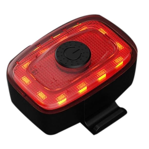 Cykelbaglygte Cykelbaglygte USB Genopladelig Vejsadel Sadelpind LED Advarselscykellampe
