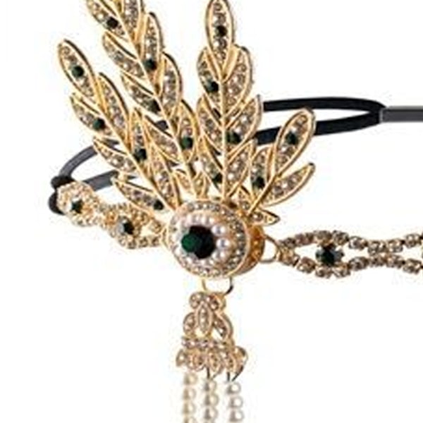 Art Deco 1920-tals stil Blocker Style Crystal Headpiece Party style 1