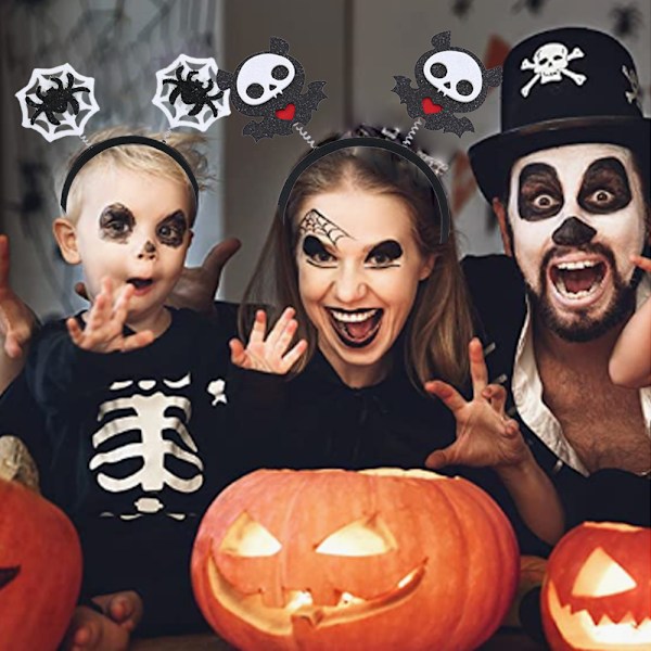 Halloween Edderkop Spøgelse Græskar Hårbøjle Djævel Pandebånd style 4