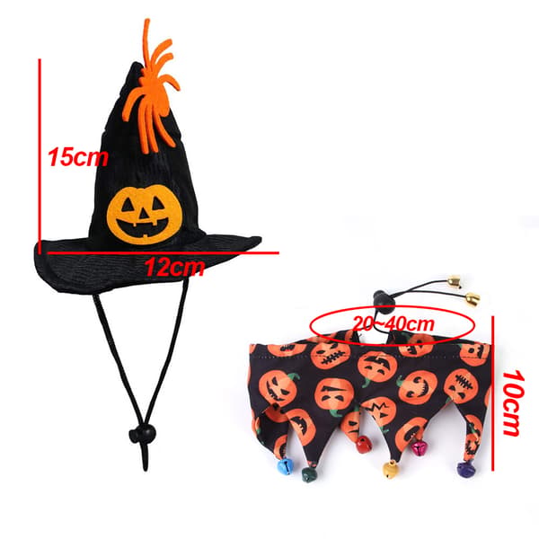 Katt Halloween Kostym - Halloween katthalsband med klockor och style5