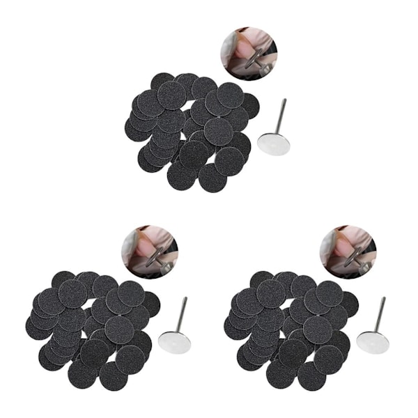 1/2/3/5 Sähköisen jalkaraspin vaihtotyynyt tehokas ja 35mm 150Grit 50 pcs 3PCS