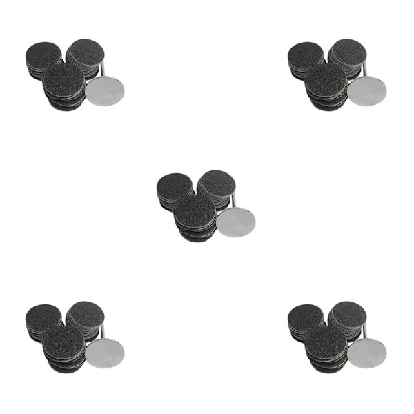 1/2/3/5 Sähköisen jalkaraspin vaihtotyynyt tehokas ja 25mm 80Grit 50 pcs 5PCS