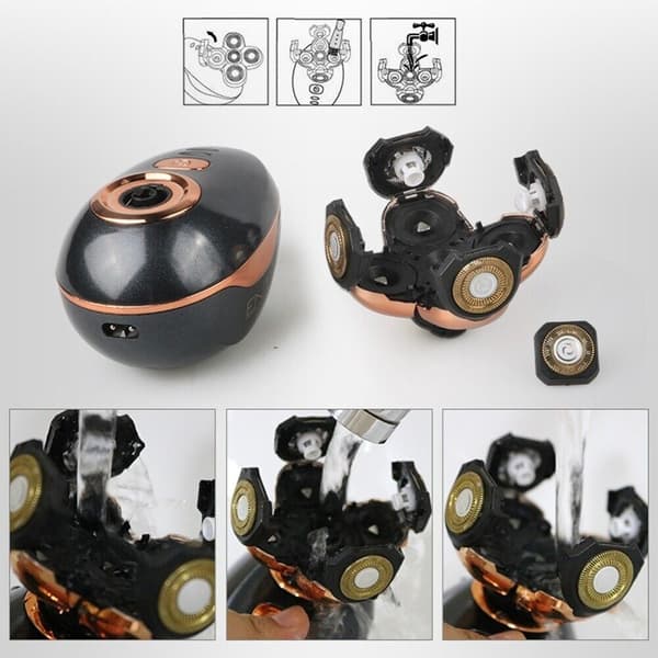 Elektrisk rakapparat Hair Skägg Rakapparat 5 Head Razor