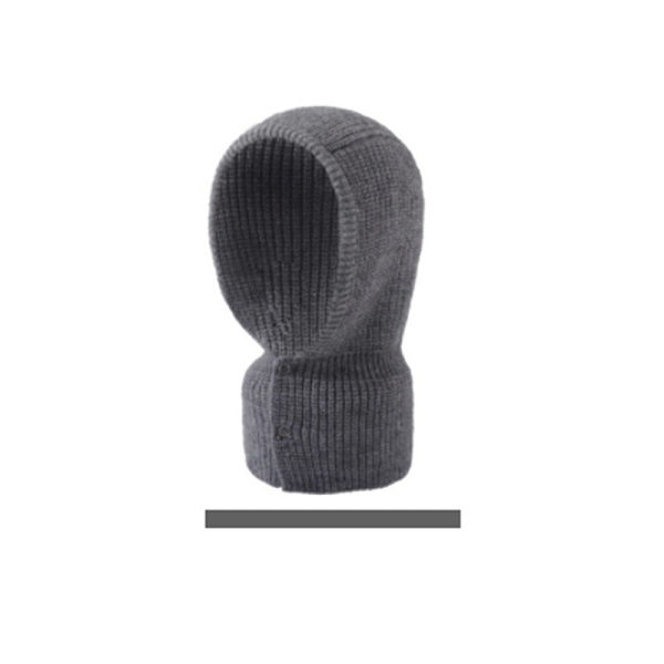 Kvinner Menn Strikkede Luer Varme Sør-Korea Dongdaemun Personlig Varm Holde Wo Trendy Kaldt Skjerf Pullover Unisex Dark gray